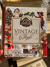 Load image into Gallery viewer, Teabook Metal Tin "Vintage Style" - 32 Assorted Teabags ($28 at checkout)