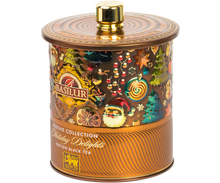 Load image into Gallery viewer, Festive Collection - "Holiday Delights" - Black Tea with Cinnamon, Ginger, Cardamom "Vanilla" ($20.30 at checkout)