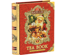Load image into Gallery viewer, Large Metal Teabook - "Volume 5" - Red - Black Tea with Goji Berries "Orange &amp; Vanilla" ($26.60 at checkout)