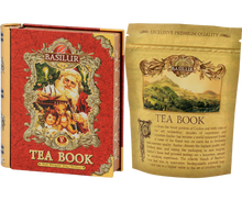 Load image into Gallery viewer, Large Metal Teabook - "Volume 5" - Red - Black Tea with Goji Berries "Orange &amp; Vanilla" ($26.60 at checkout)
