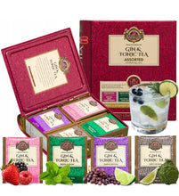 Load image into Gallery viewer, Gin&amp;Tonic (non-alcoholic) Teabooks - Assorted Teabags in Metal Tin