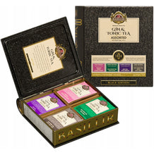 Load image into Gallery viewer, Gin&amp;Tonic (non-alcoholic) Teabooks - Assorted Teabags in Metal Tin