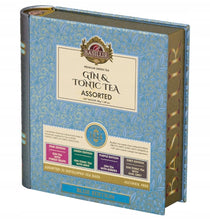 Load image into Gallery viewer, Gin&amp;Tonic (non-alcoholic) Teabooks - Assorted Teabags in Metal Tin