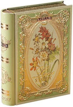 Load image into Gallery viewer, Mini Metal Teabook - Love Story "Daisy" - Ceylon Green Tea "Earl Grey"