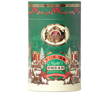 Load image into Gallery viewer, Carton Canister - Winter Night's Dream - "North Lights" - Black Tea "Roasted Almond" ($13.30 at checkout)