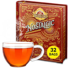 Load image into Gallery viewer, Large Tea Book - "Nostalgic" - with 32 Assorted Teabags