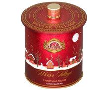 Load image into Gallery viewer, Winter Village - "Christmas Night" - Black Tea with Cinnamon, Ginger, Nutmeg, Clove "Whiskey Eggnog" (non-alcoholic) ($20.30 at checkout)