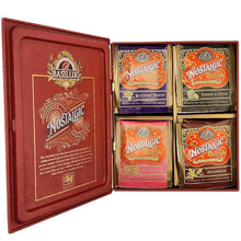 Load image into Gallery viewer, Large Tea Book - "Nostalgic" - with 32 Assorted Teabags