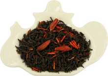 Load image into Gallery viewer, Large Metal Teabook - "Volume 5" - Red - Black Tea with Goji Berries "Orange &amp; Vanilla" ($26.60 at checkout)